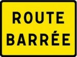 Route barrée rue de la Grasse Payelle